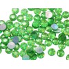 Allstarco 1000 x 7mm Green Peridot AB Flat Back Acrylic