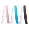 sourcing map 3pcs Folding Straight Ruler 30cm Metric Aluminum Alloy