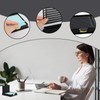 5 Pcs Sticky Note Stencil Templates with 1 Pcs Sticker