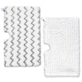 KEEPOW Steam Mop Replacement Pads 5 Pack Compatible with Shark S3500 Series S3501 S3601 S3550 S3901 SE450 S3801CO S3601D S2901 S2902 Steamer Pocket Mops Washable Microfiber for All Hard Floors Cleaner