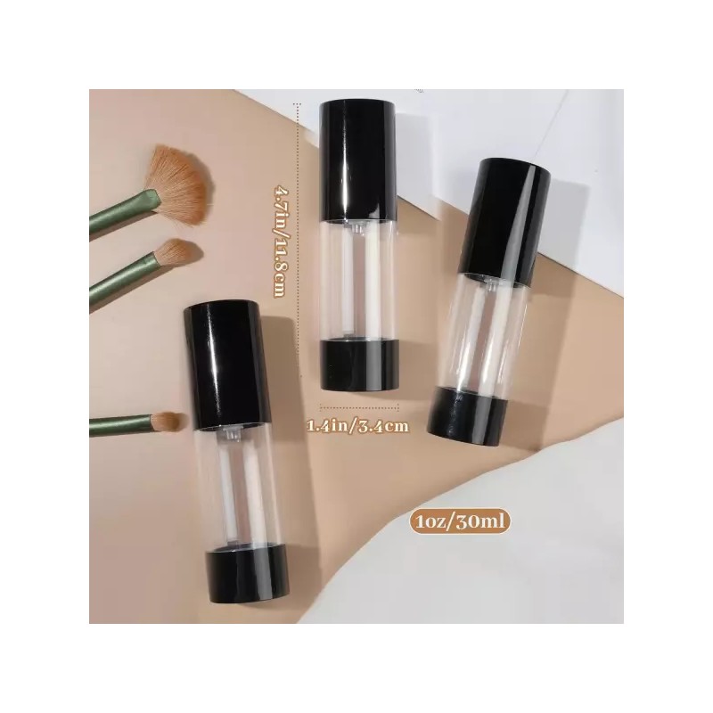 RONRONES 로션 토너 젤 파운데이션용 RONRONES 1온스 30ml 에어리스 펌프