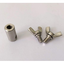 304 Wire Stopper W 0.16 inch (4 mm) Stopper 0.2 inch (5 mm) Stopper Supa Clear Stopper Boar Trap Parts 0.2 inch (4 mm) Wire Rope Stopper (Pack of 10)