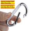 3" Aluminum D Ring Carabiners Clip D Shape Spring Loaded