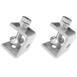 StaiStainless Steel C Clamps Mini 16-30Mm for Mounting, Heavy Duty Woodworking U Clamp Set Tiger Clamp Tools with Stable Wide Jaw Opening & Protective Pads for Welding/Carpenter(2 Pcs)