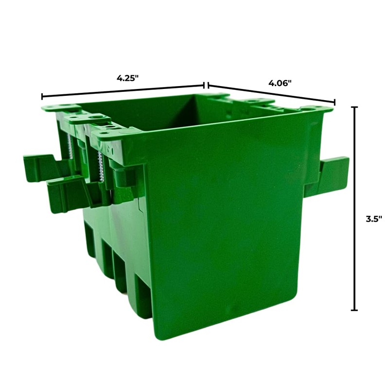 OneBoxForAll Old Work BaseBox – Expandable Double Gang PVC Electrical