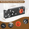 Chamfer Plane Adjustable Woodworking Hand Planer with 6 Cutter Head