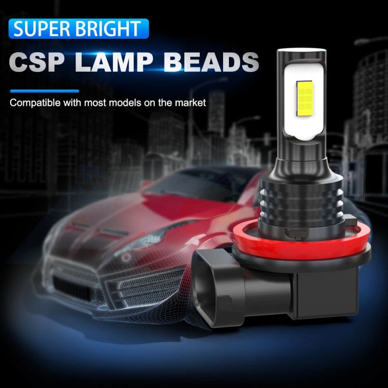 AuureLamp For Infiniti G37 2008-2013 6000K LED/HID Headlight High Low