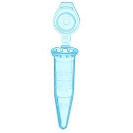 MUHWA 1000PCS Polypropylene Graduated Microcentrifuge Tube with Snap Cap, 0.5ml Capacity Microtubes (Blue)