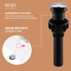 KENES Bathroom Vessel Sink Pop Up Drain Without Overflow Assembly,