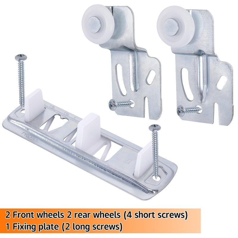 Nkiy Quen 5 Pcs Sliding Closet Door Roller Kit,Wardrobe Door