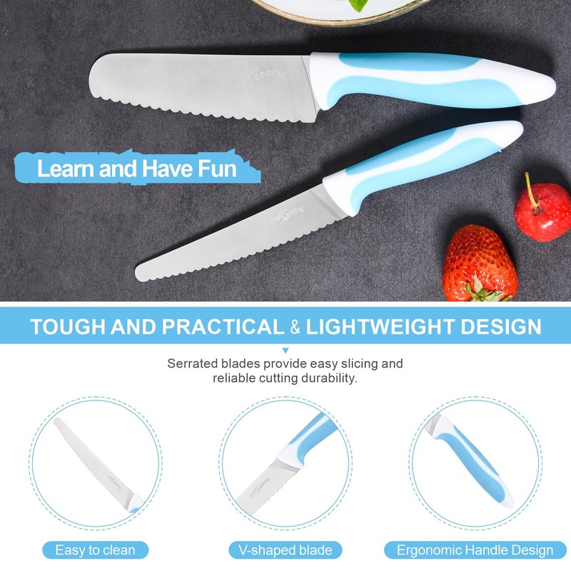 kiddi cookie Serrated Knife Serrated Bread Knife Stainless Steel Serrated