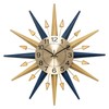 HEBOIX Starburst Large Wall Clock,Mid Century Decorative Wall Clock Modern