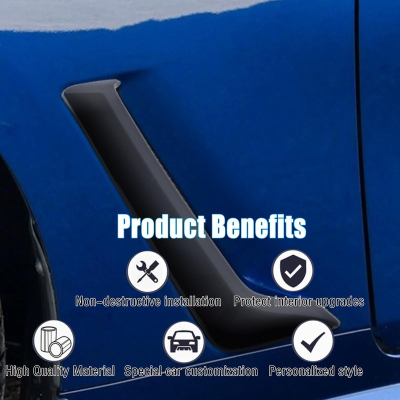 Front Fender Side Vent Garnish Trim Compatible with Infiniti Q60