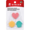 SINGER Entrechadores decorativos de aguja de plástico, 3 unidades (7340)