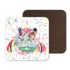 Coaster Hippo Wild Wildlife Animals Coasters Watercolour Art Gift Work