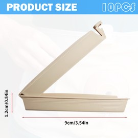 10 Pcs Ostomy Bag Clips,Colostomy,Drainable Pouch Clamps,Colostomy Supplies,Reusable for Colostomy Bags, Universal Curved Closure Leak Proof Colostomy Sealing Bars,Postoperative Care Tools