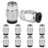 PC4-M10 Plug, PC4-M10 Pneumatic Connector, PTFE Tube Quick Push Fitting
