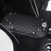 Diamond Center Console Cover Bling Arm Rest Cover for Car Armrest Cover Women Girl 7.5" x 11",Black