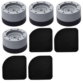 DSFSAEG 4Pcs Washing Machine Anti Vibration Feet Pads and 4Pcs Shock Pads, Non-slip Fixed Pads Anti Vibration Mat Feet Pads For Dryer Washing Machine Fridge Dishwasher