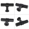 goldenwarm 10 Pack Black Drawer Knobs Black Knobs - LST18BK