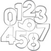 Städter 113299 Number Cutters Set of 9 Stainless Steel