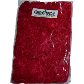 Aadya® 12 Velvet Hair Scrunchies Elastic Scrunchy Hair Bobbles Hair Band. (Pink)