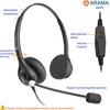 Arama Phone Headset for Office Phones for Polycom & Other