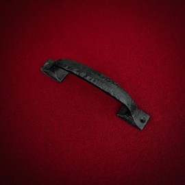 Mystic Colonial Cast Iron Barn Door Pull Handle – Heavy Duty Handforged Rustic Latch for Gates, Cabinets, Sliding Doors & Farmhouse Decor – Vintage Black Hardware