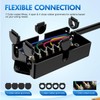 Nilight Heavy Duty 7 Way Inline Trailer Plug 8 Feet