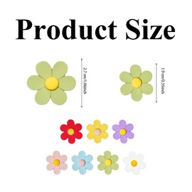 14 Pcs Flower Cute Fridge Magnets Colorful Strong Decorative Funny Refrigerator Magnets for Whiteboard Locker Car Kitchen Office Decorations
