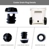 Replacement Cooler Plug for Yeti, 2 Pack Drain Plug Leak-Proof
