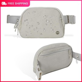 Mum's Memory Everywhere Belt Bag,Waterproof Fanny Packs for Women Men Trend Waist Bags with Adjustable Lightweight Hip Bum Crossbody Bags for Running crossbody fanny Clear Mini Adjustable Waist Clear Sling belt bag minge  bag - Color: Khaki