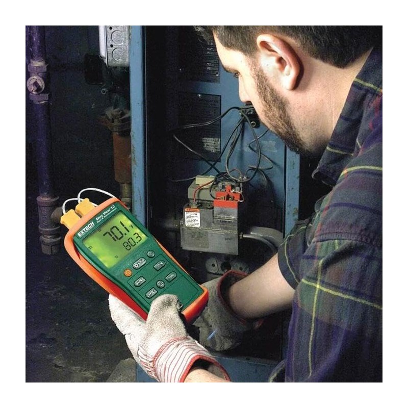 Termometro Profesional Sensor, EasyViewTherm, MXEWT-001, RangoK 50 a 1300C, PresiónBásica