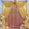20x12FT Gold Sequin Curtains Backdrop, Wrinkle Free Back Drop for