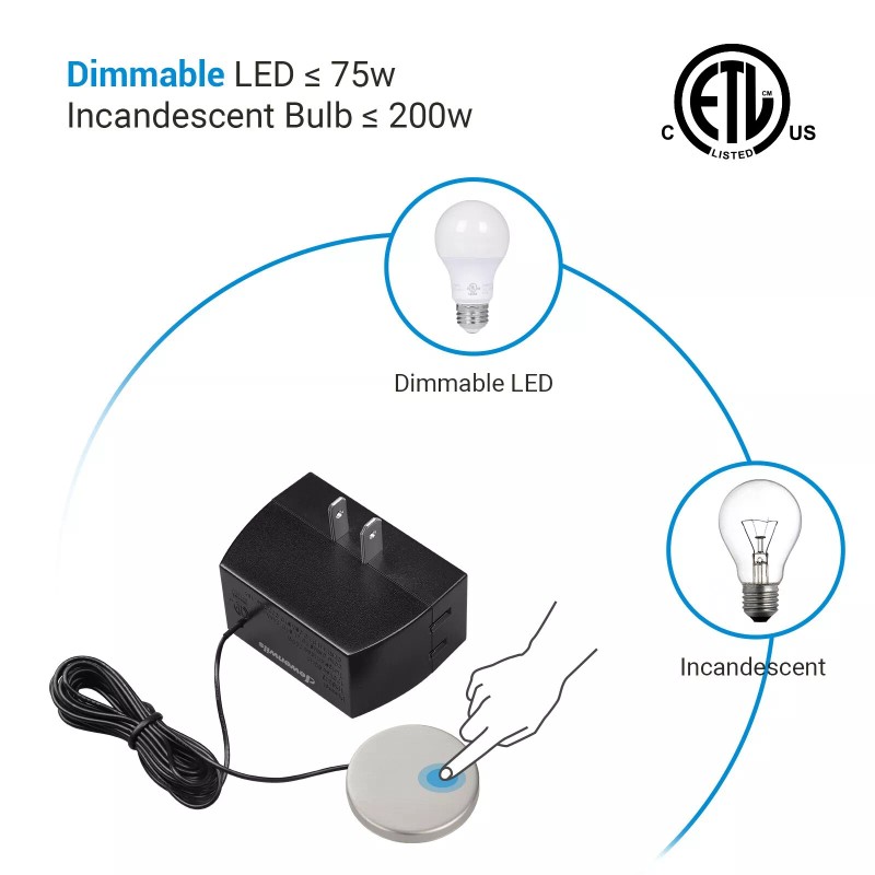 DEWENWILS Dimmer Light Switch with 3 Way Dimmer Switch Touch