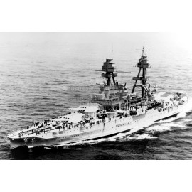 USS PENNSYLVANIA (BB-38) U.S. NAVY BATTLESHIP AT SEA 4X6 PHOTO POSTCARD