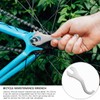 UPIQNG 2-in-1 Steel Bike Repair Wrench, 15.5x4.4cm/6.1x1.7inch, Bike Spanner, Lockring