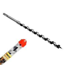 Auger Drill Bit 12 mm x 300 mm Wood Auger Drill Bit Long Bar Drill Bit Shape Lewis Wood Spiral Drill Bit with Hex Shank