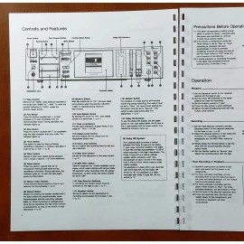 Nakamichi BX-300 Cassette Deck Owners Manual