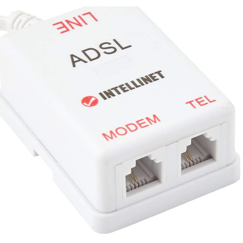 Intellinet ADSL Modem Splitter Adapter - POTS splitter