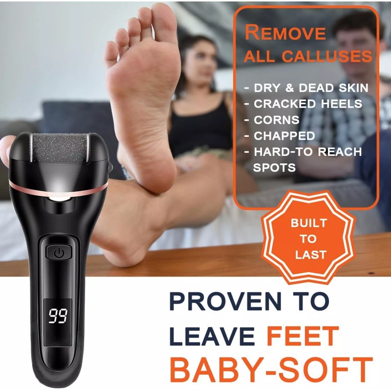  Electric Foot Grinder File Callus Dead Skin Remover Pedicure