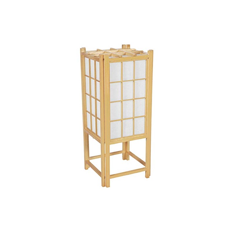 Red Lantern 18" Window Pane Shoji Lamp, Natural