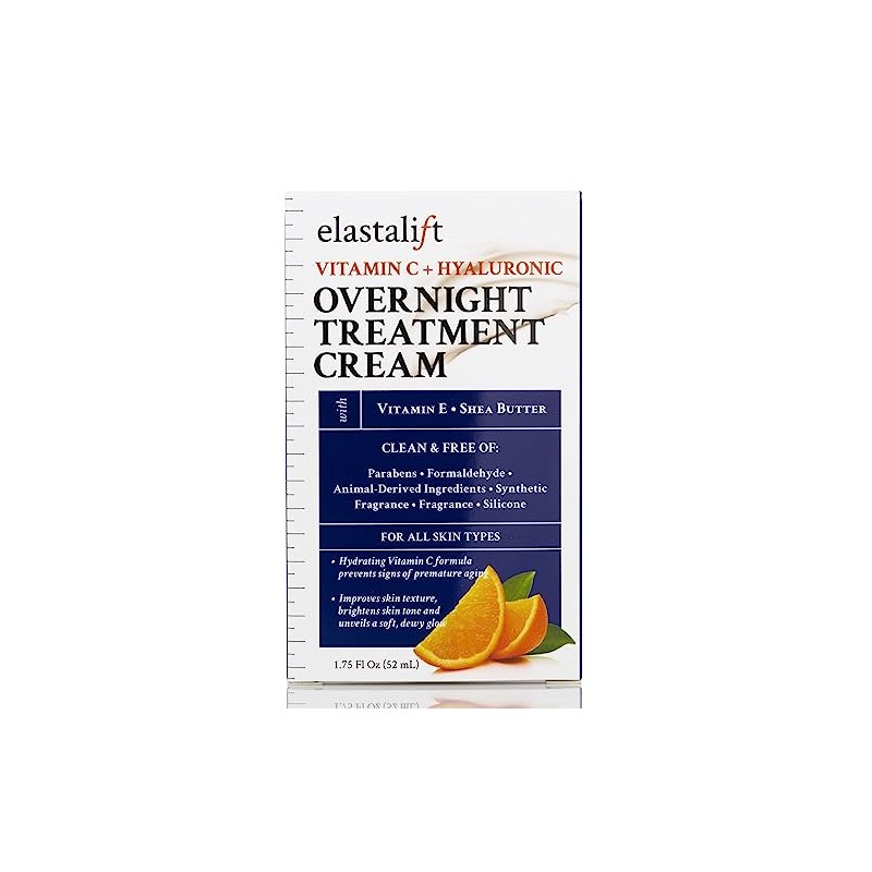 Elastalift Crema Noche Renovadora Iluminadora Vitamina Hidratante Ácido Hialurónico Cara