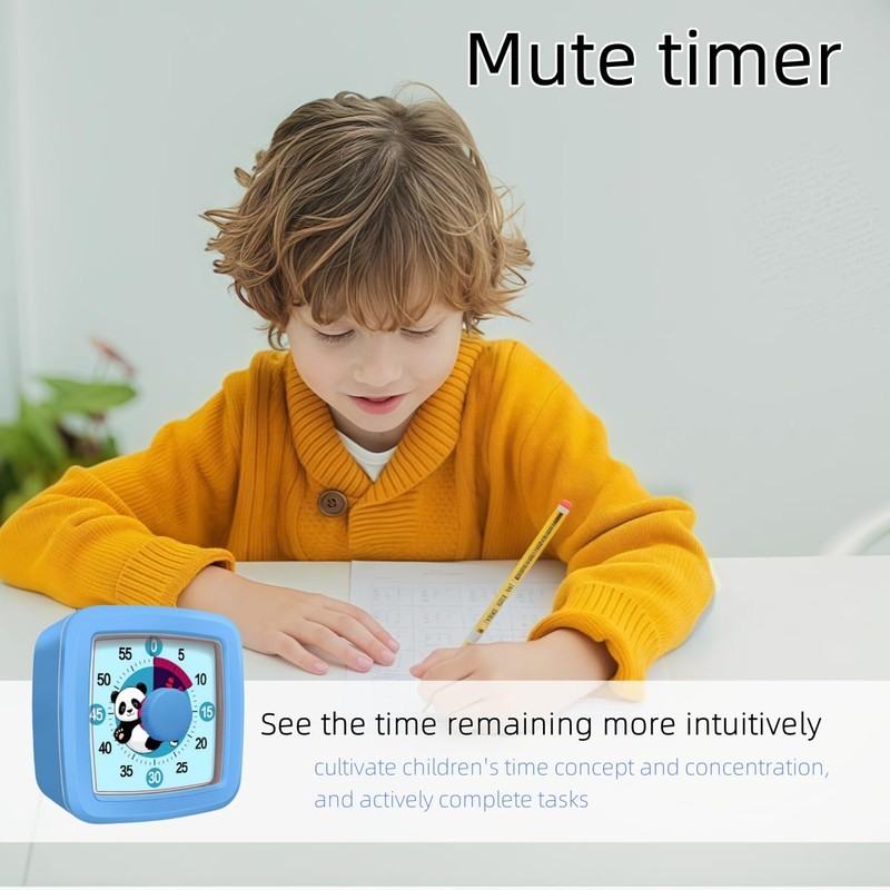 Visual Timer for Kids and Adults, 60-Minute Countdown Timer for