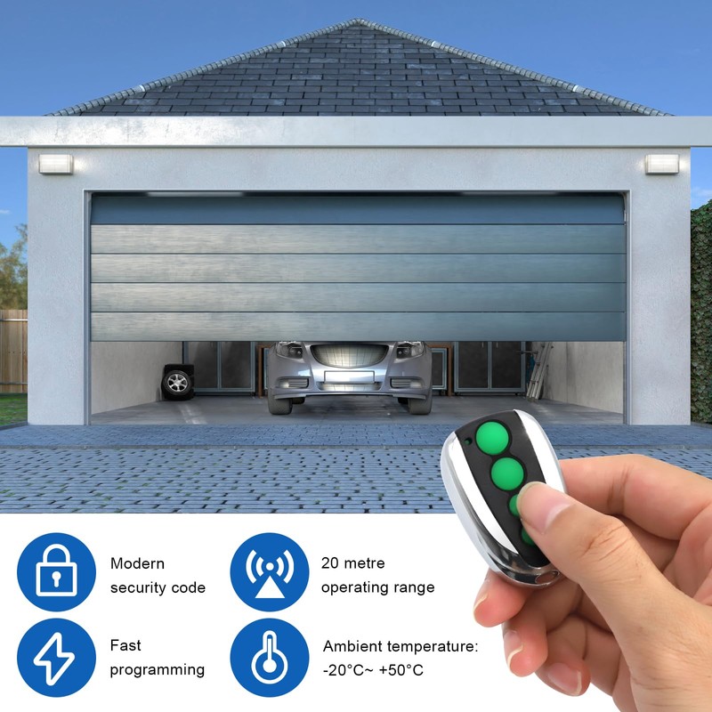 3 Pack Garage Door Remote Compatible with TOPENS M12, Garage