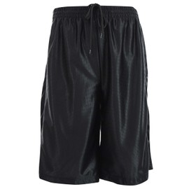 ChoiceApparel Mens Solid Color Basketball Training Shorts with Pockets and Drawstring (M, 209-BLACK)
