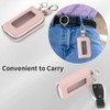 SENDEFN Universal Leather Car Key Fob Case with Clear Window