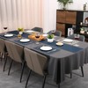 Chitomars Modern Faux Leather Table Runner, Double-Sided, Non-Slip, Heat Resistant,
