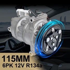 Aspligo Air Conditioner AC Compressor Fits for Nissan Rogue Sport Sentra Tsuru 1.6L 1.8L 2.0L 2013-2019, with A/C Clutch, CO29072C AC Compressor, Replaces 926003SH0A, 926004FU1A