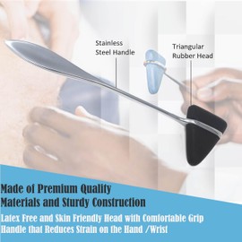 A2Z SCILAB Student Exam Kit - 7-Piece Assessment and Diagnostic Set - Reflex Hammer, C128 and C512 Tuning Forks, Pupil Gauge, Bandage Scissors – Perfect for Students & Physiotherapists (Set of 7pc)